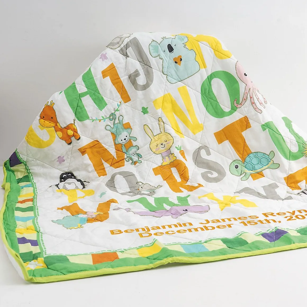 ABC Personalized Baby Quilt