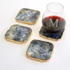 Agate Marble Glass Coaster by Zodax