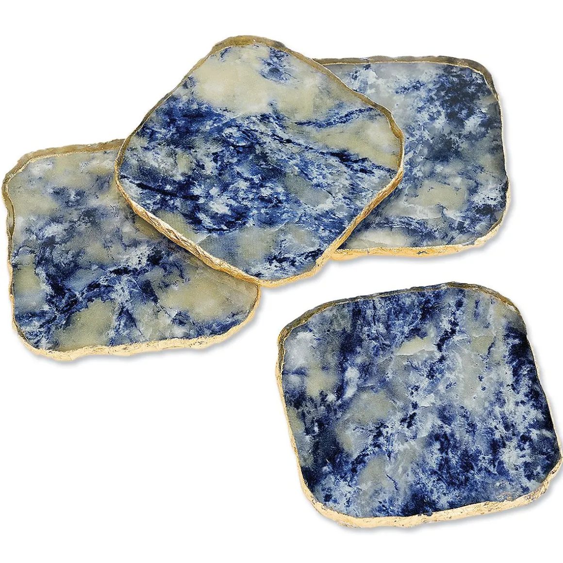 Agate Marble Glass Coaster by Zodax