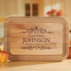 Alder Established Personalized Wood Cutting Board