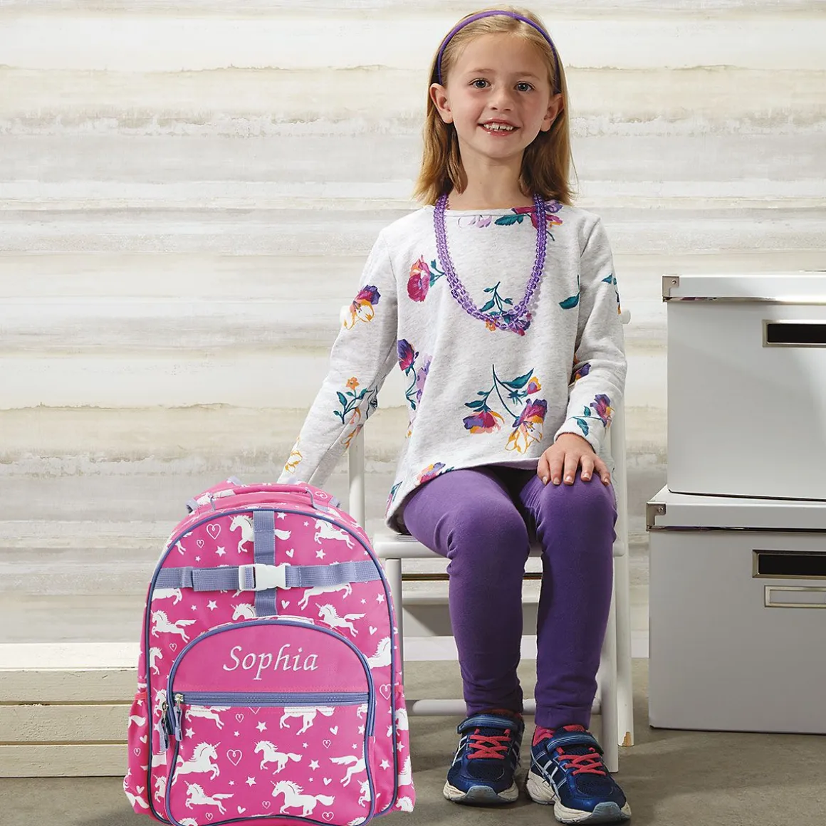 All-Over Unicorn Personalized Backpack