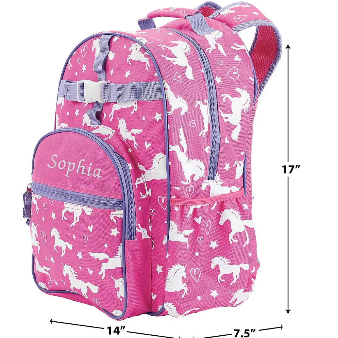 All-Over Unicorn Personalized Backpack