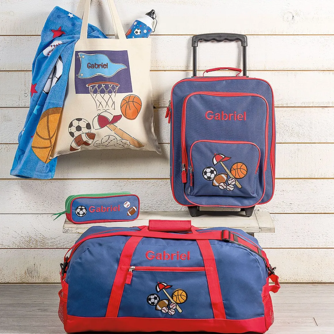 All Sports 18" Personalized Rolling Luggage