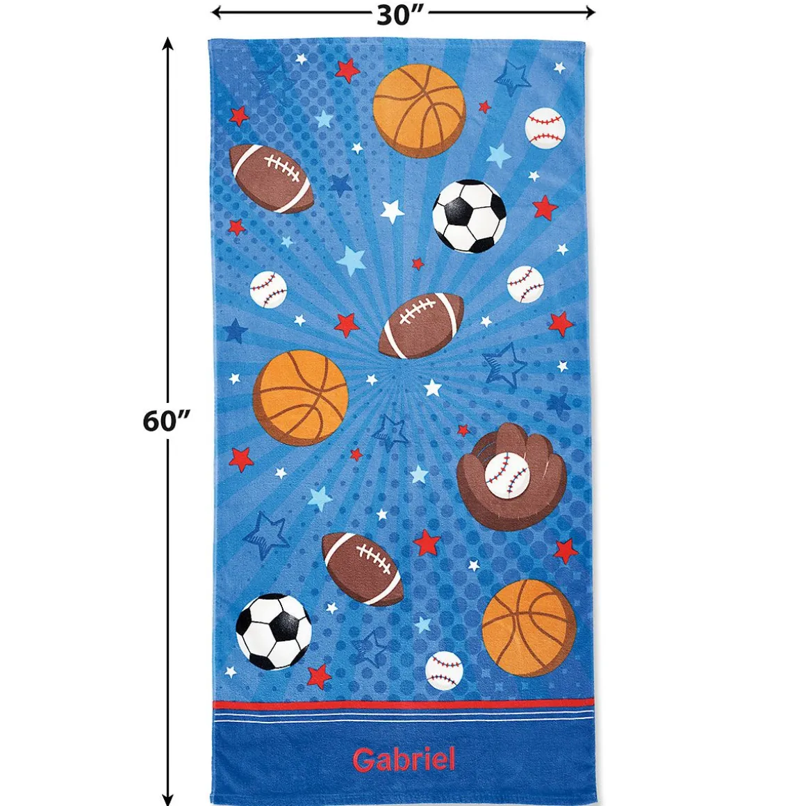 All Sports Personalized Towel