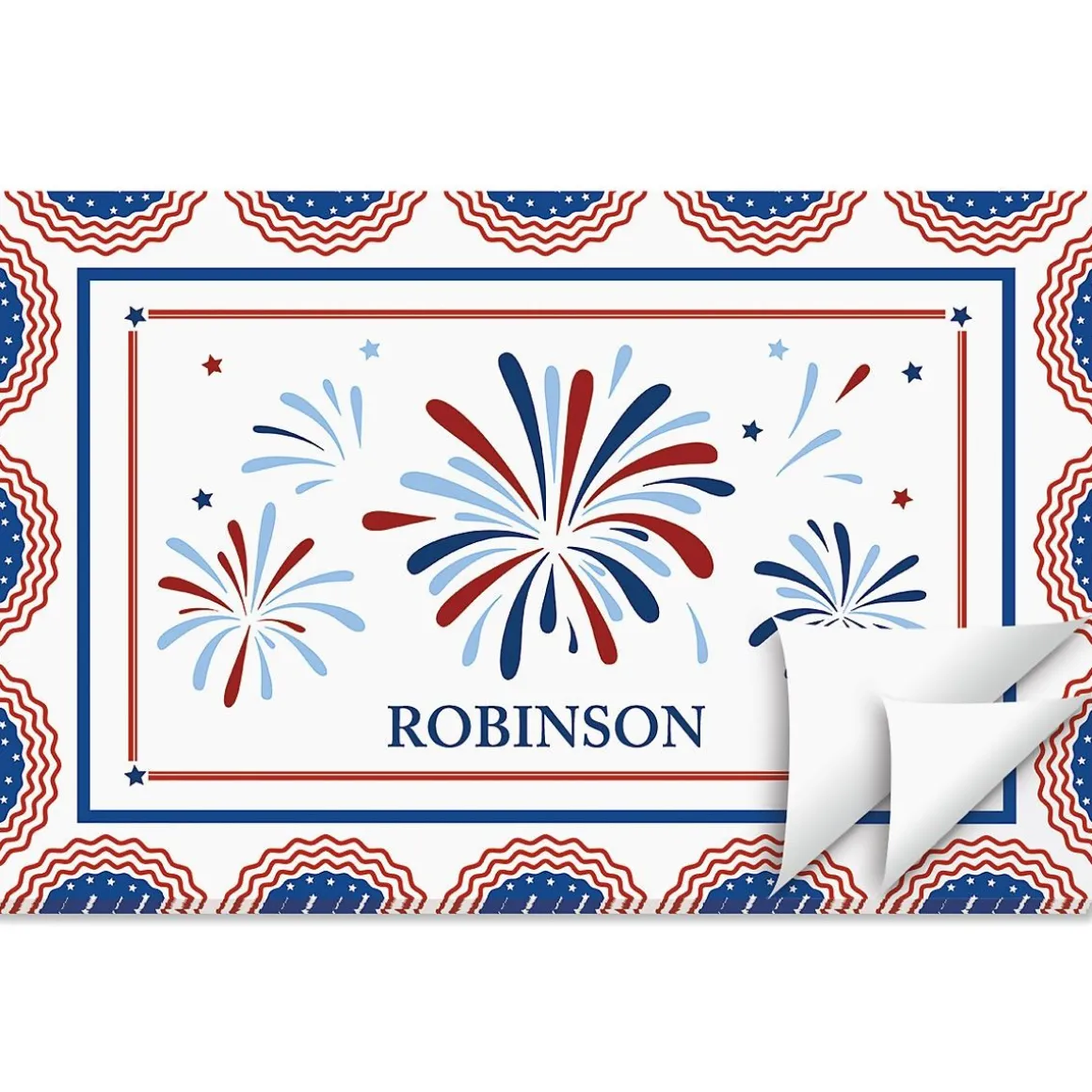 Americana Personalized Placemat Pad