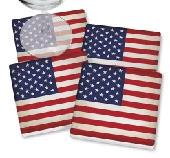 American Flag Coasters