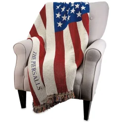 American Flag Personalized Blanket