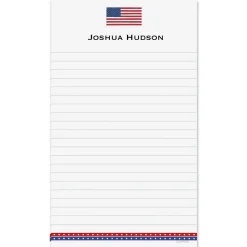 American Flag Personalized Notepad