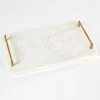 Andria Marble Monogrammed Serving Tray