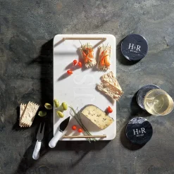 Andria Marble Monogrammed Serving Tray