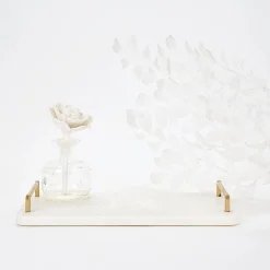 Andria Marble Monogrammed Serving Tray
