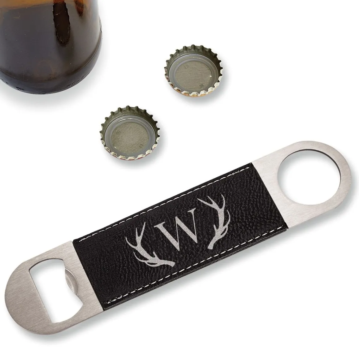 Antler Initialed Bottle Opener