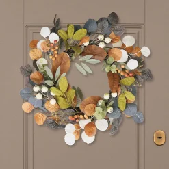 Autumn Leaves & Berries Wreath