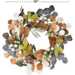 Autumn Leaves & Berries Wreath