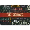 Autumn Words Personalized Thanksgiving Doormat