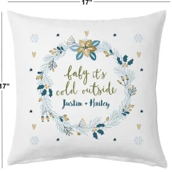 Baby It's Cold Personalized Pillow