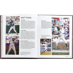 Baseball Hall of Fame Personalized Tan Leather-Bound Book