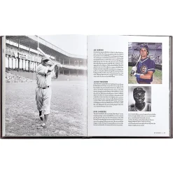 Baseball Hall of Fame Personalized Tan Leather-Bound Book