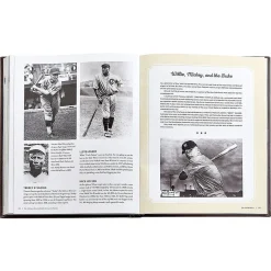 Baseball Hall of Fame Personalized Tan Leather-Bound Book