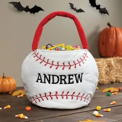 Baseball Halloween Personalized Treat Bag
