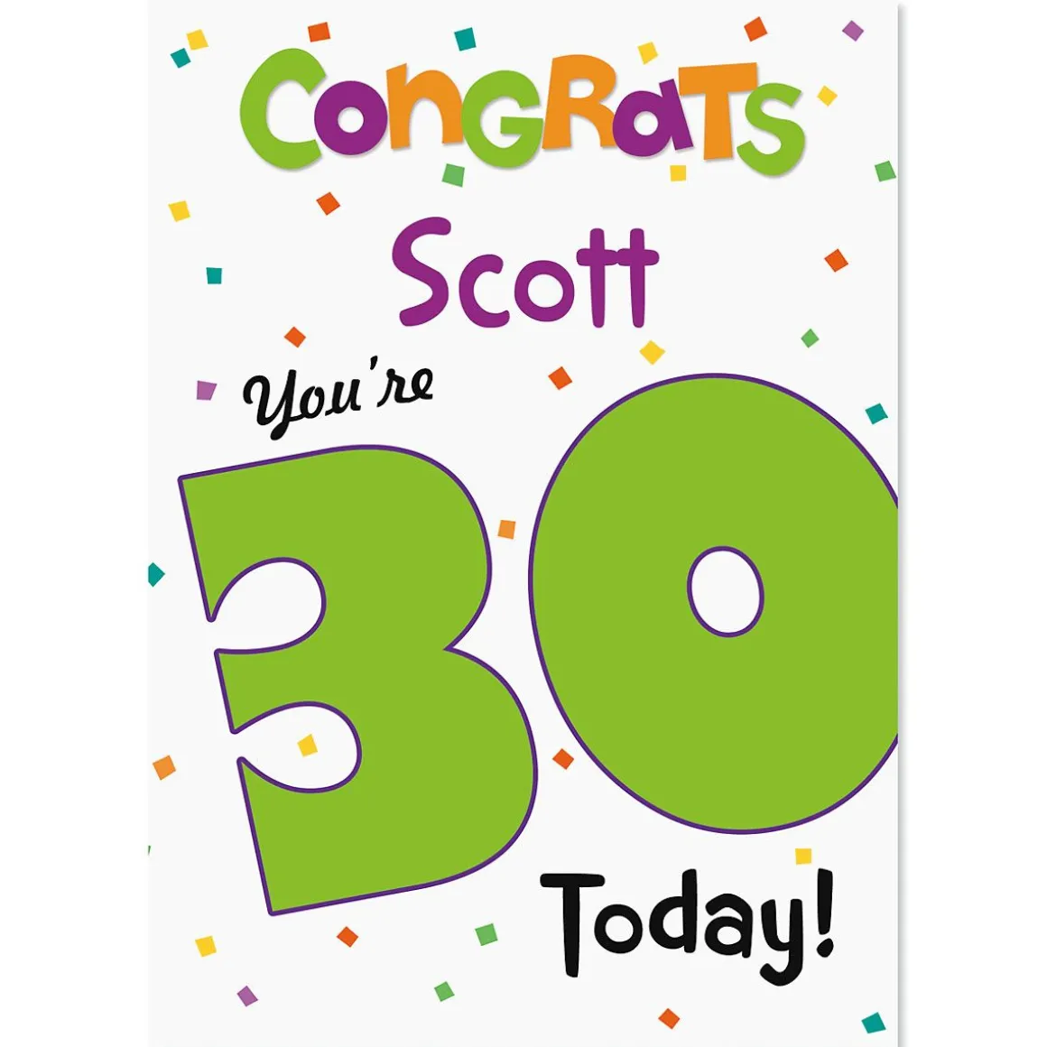 Big Birthday Birthday Personalized Card