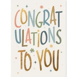 Big Congratulations Personalized Celebration Card