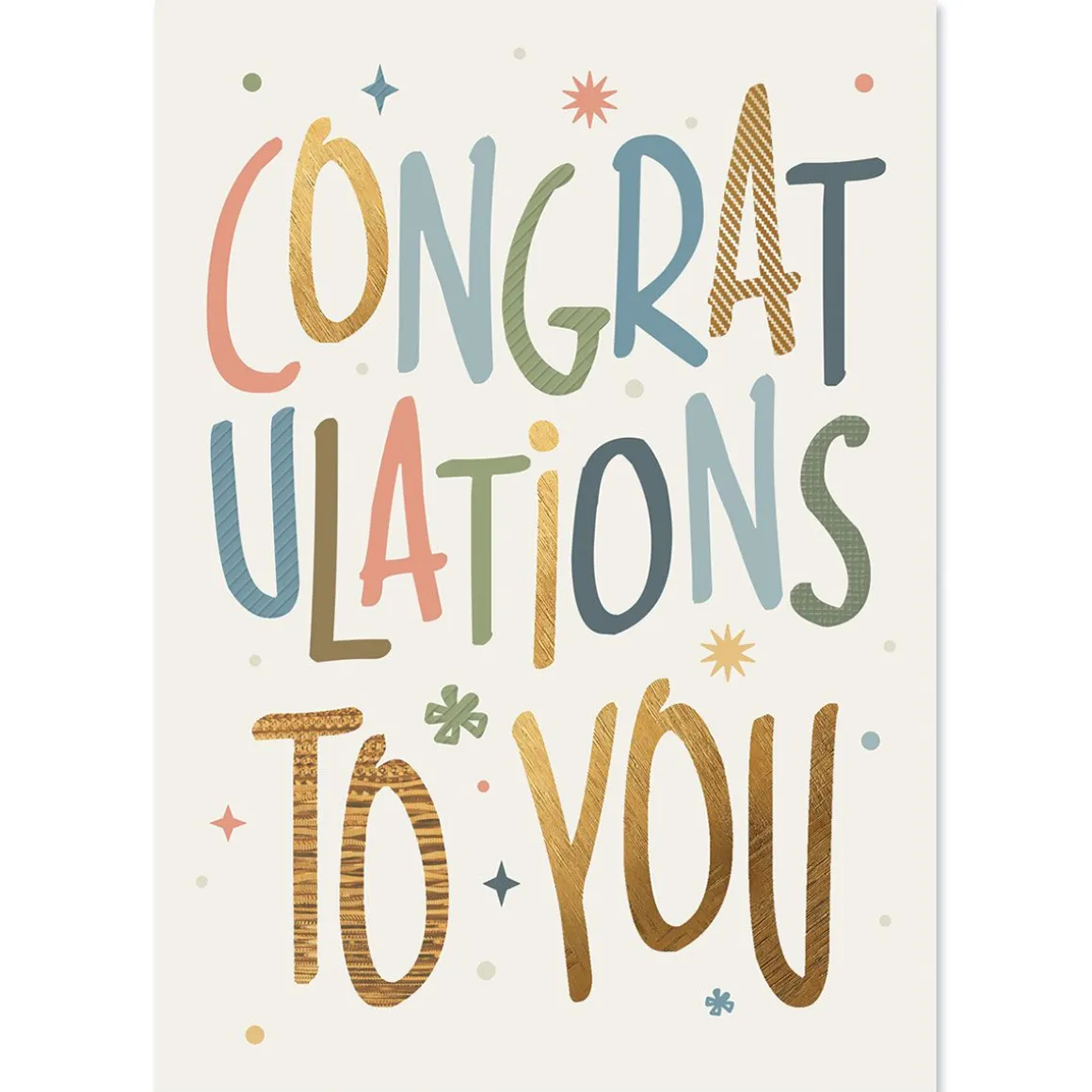 Big Congratulations Personalized Celebration Card
