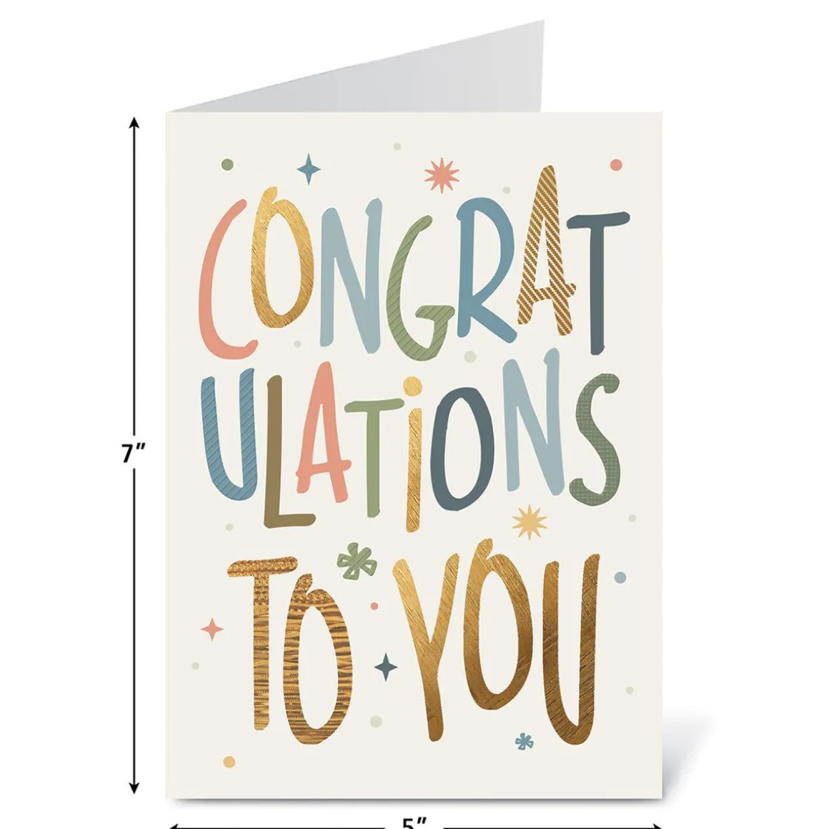 Big Congratulations Personalized Celebration Card