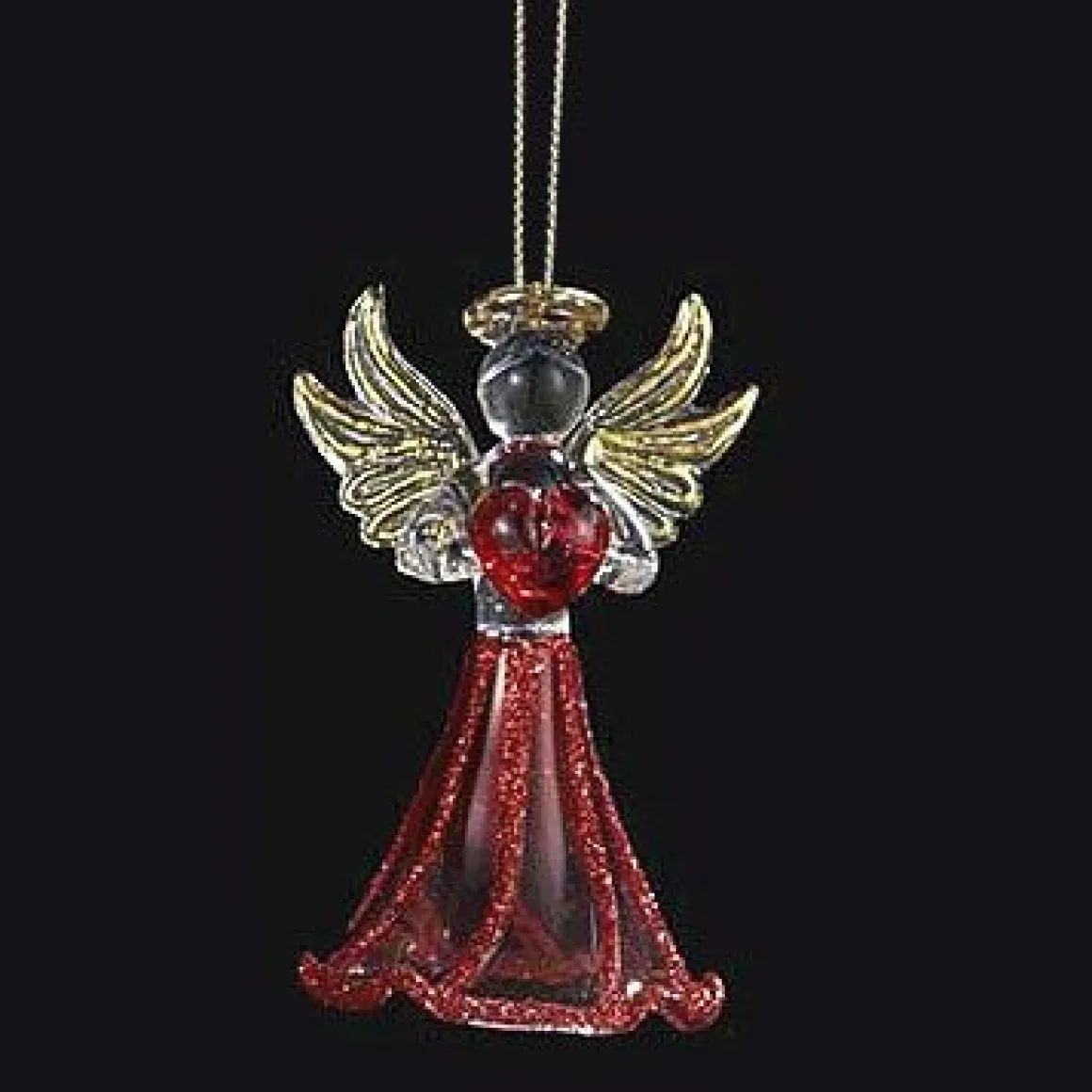 Birthstone Angel Glass Ornaments