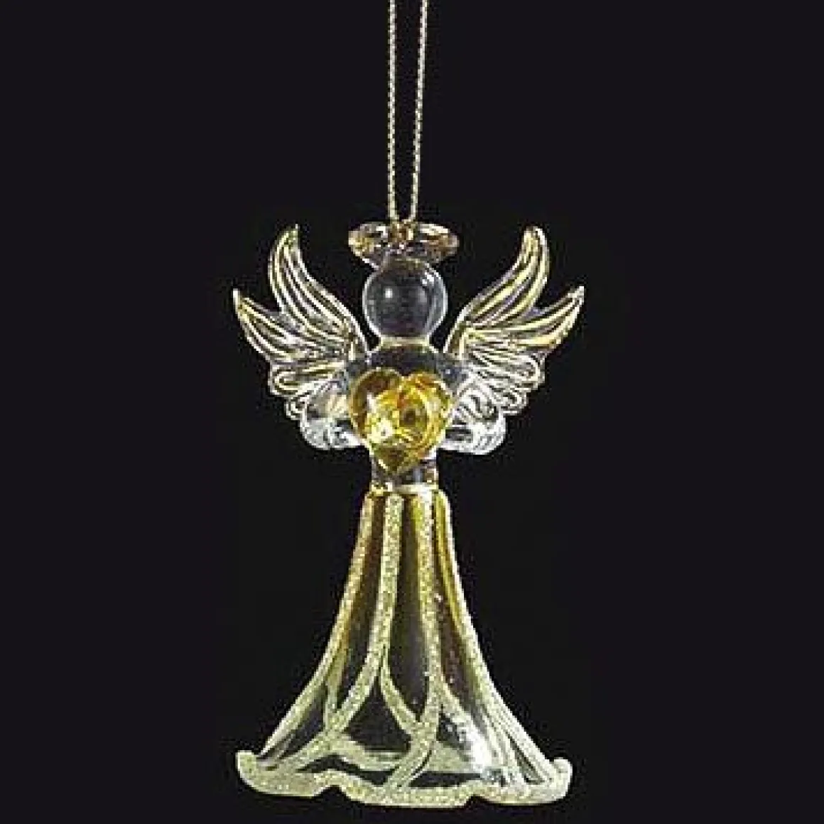 Birthstone Angel Glass Ornaments