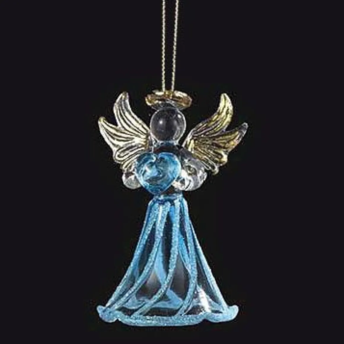 Birthstone Angel Glass Ornaments