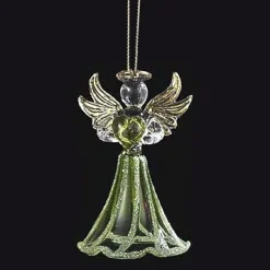 Birthstone Angel Glass Ornaments