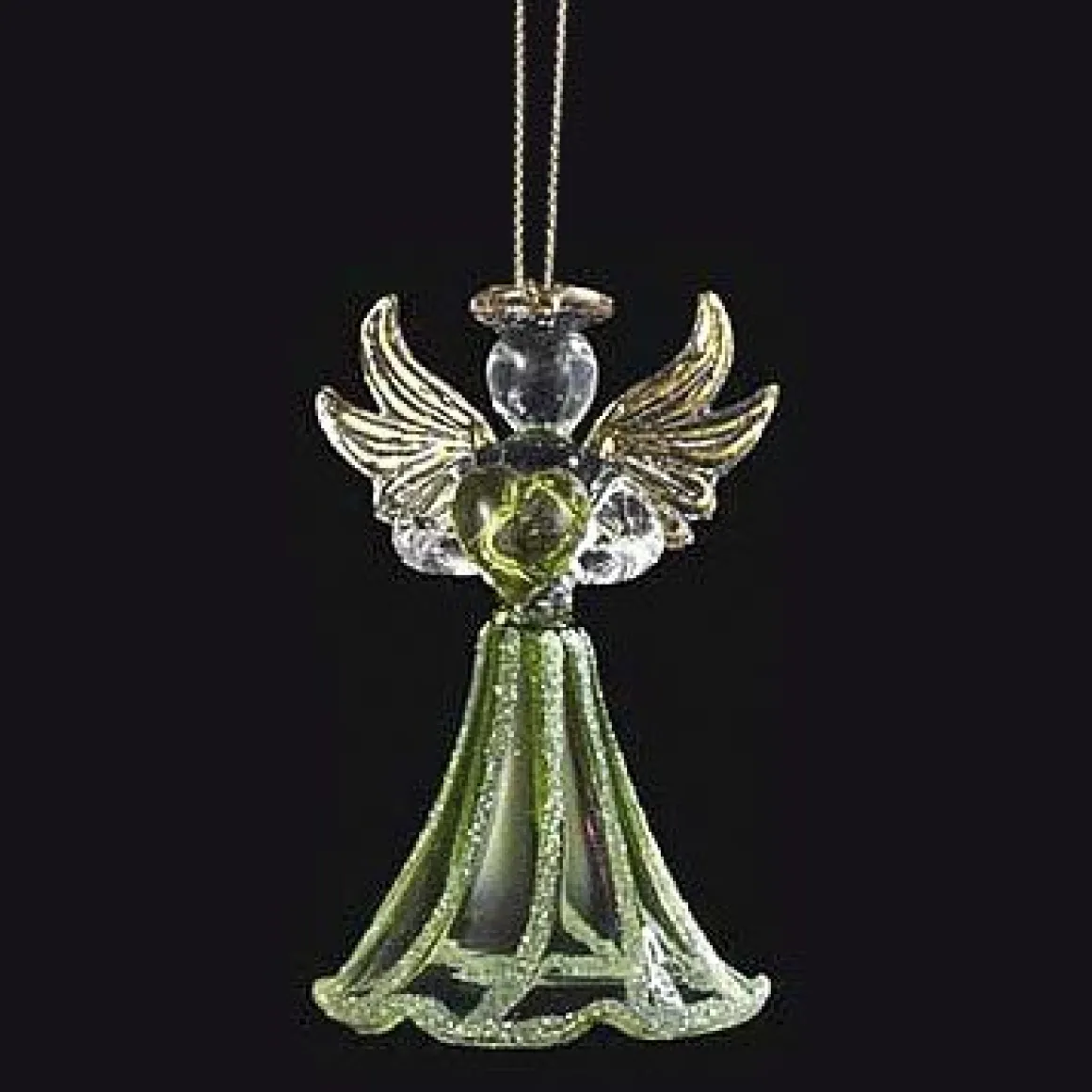 Birthstone Angel Glass Ornaments