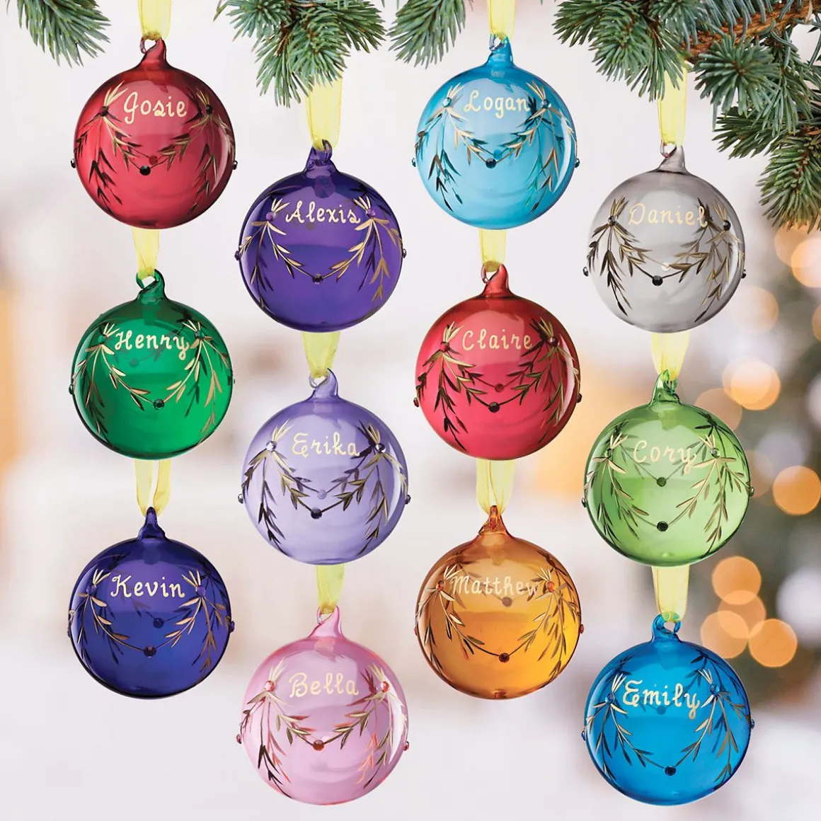 Birthstone Personalized Ornament