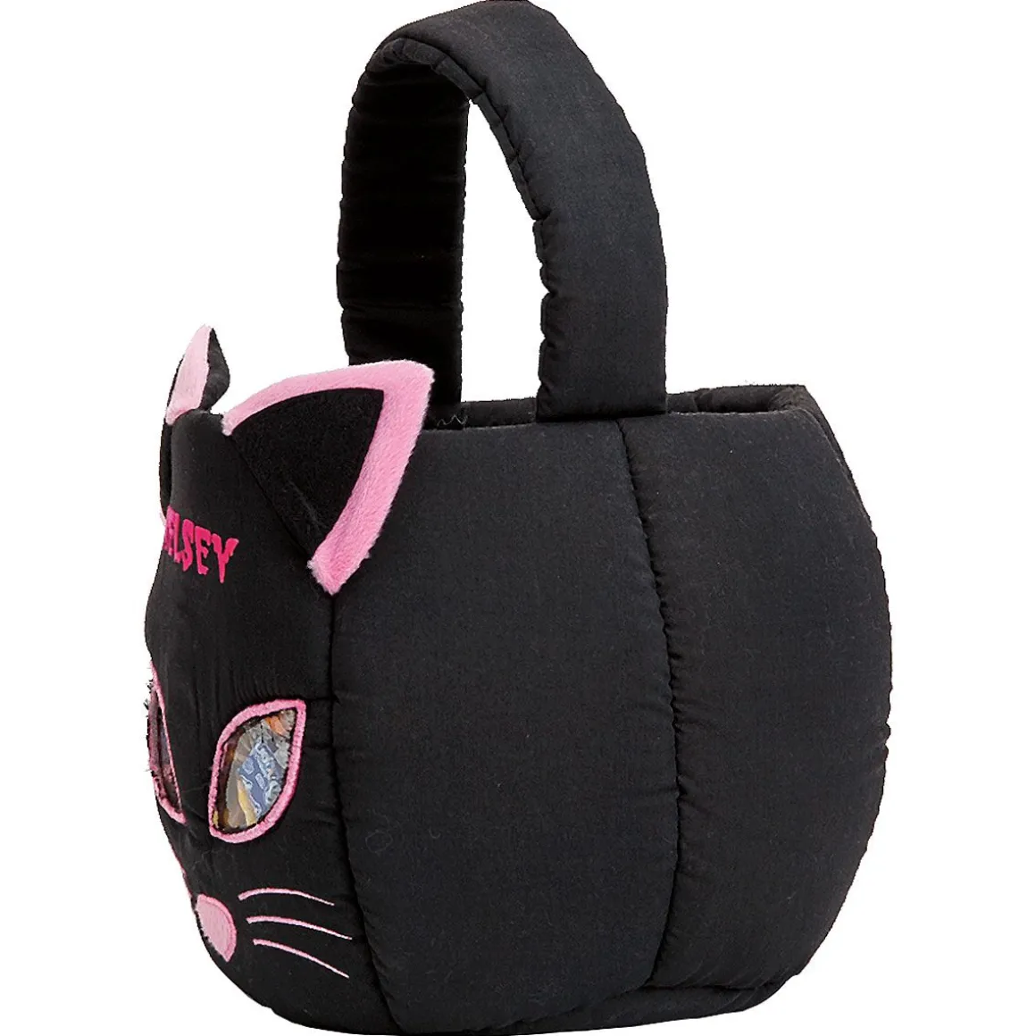Black Cat Personalized Halloween Treat Bag