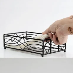 Black Wave Hand Towel Holder