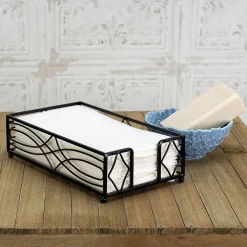 Black Wave Hand Towel Holder