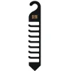 Black Wood Monogrammed Tie Holder