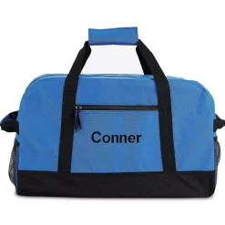 Blue and Black Personalized Duffel Bags