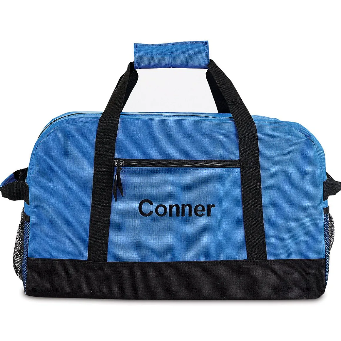 Blue and Black Personalized Duffel Bags