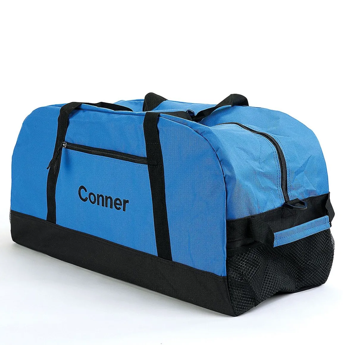 Blue and Black Personalized Duffel Bags
