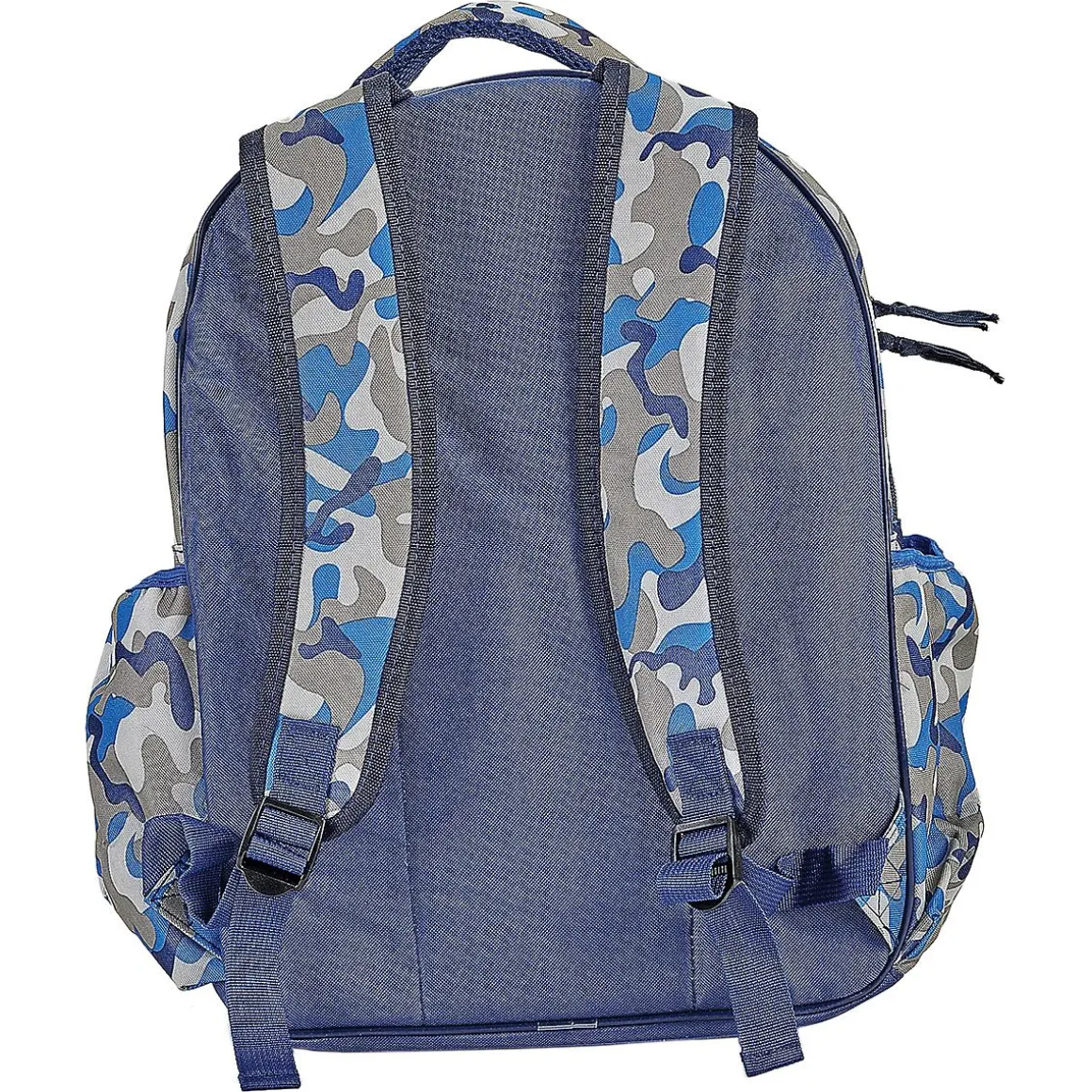 Blue Camo Backpack with Attached Personalized Lunch Bag
