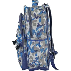 Blue Camo Backpack with Attached Personalized Lunch Bag