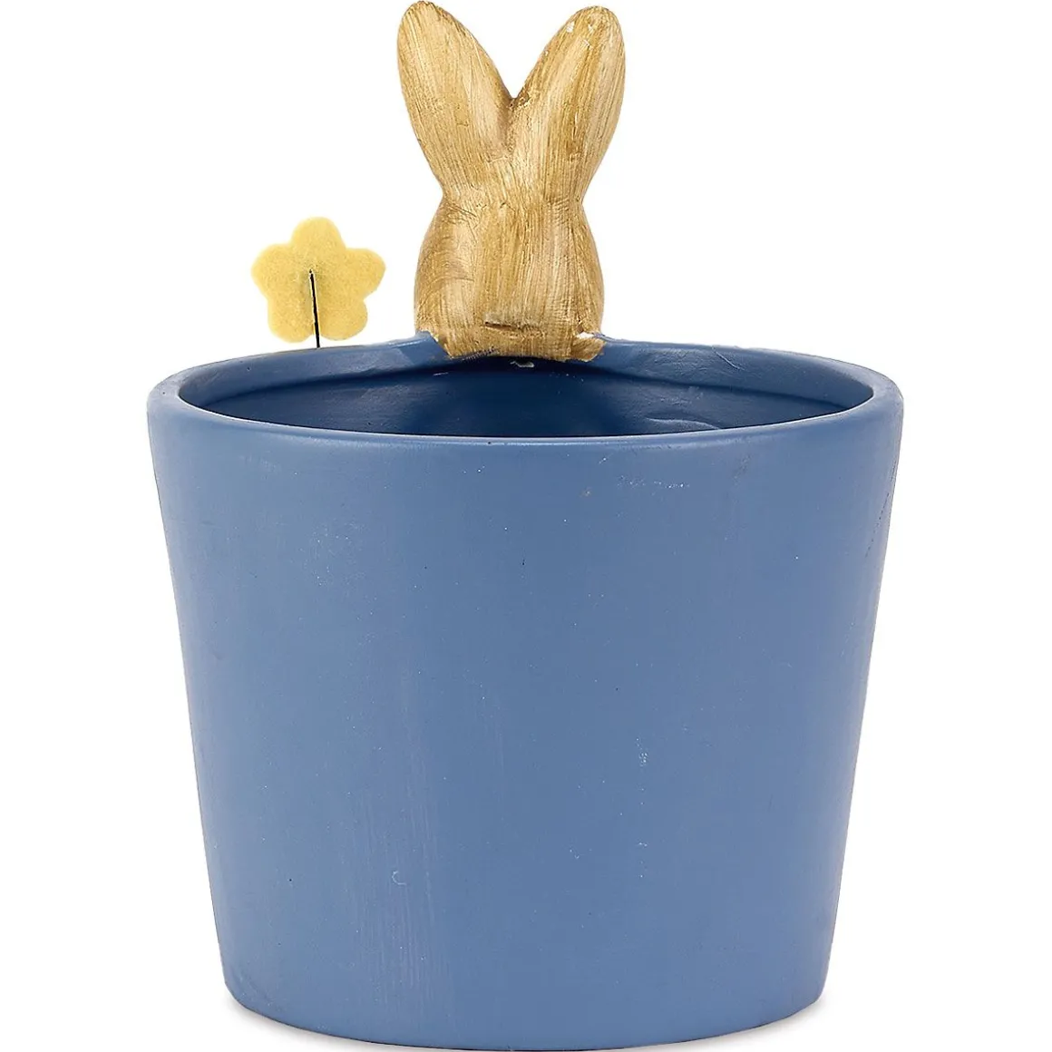 Blue Planter with Bunny