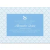 Blue Scalloped Personalized Birth Announcement