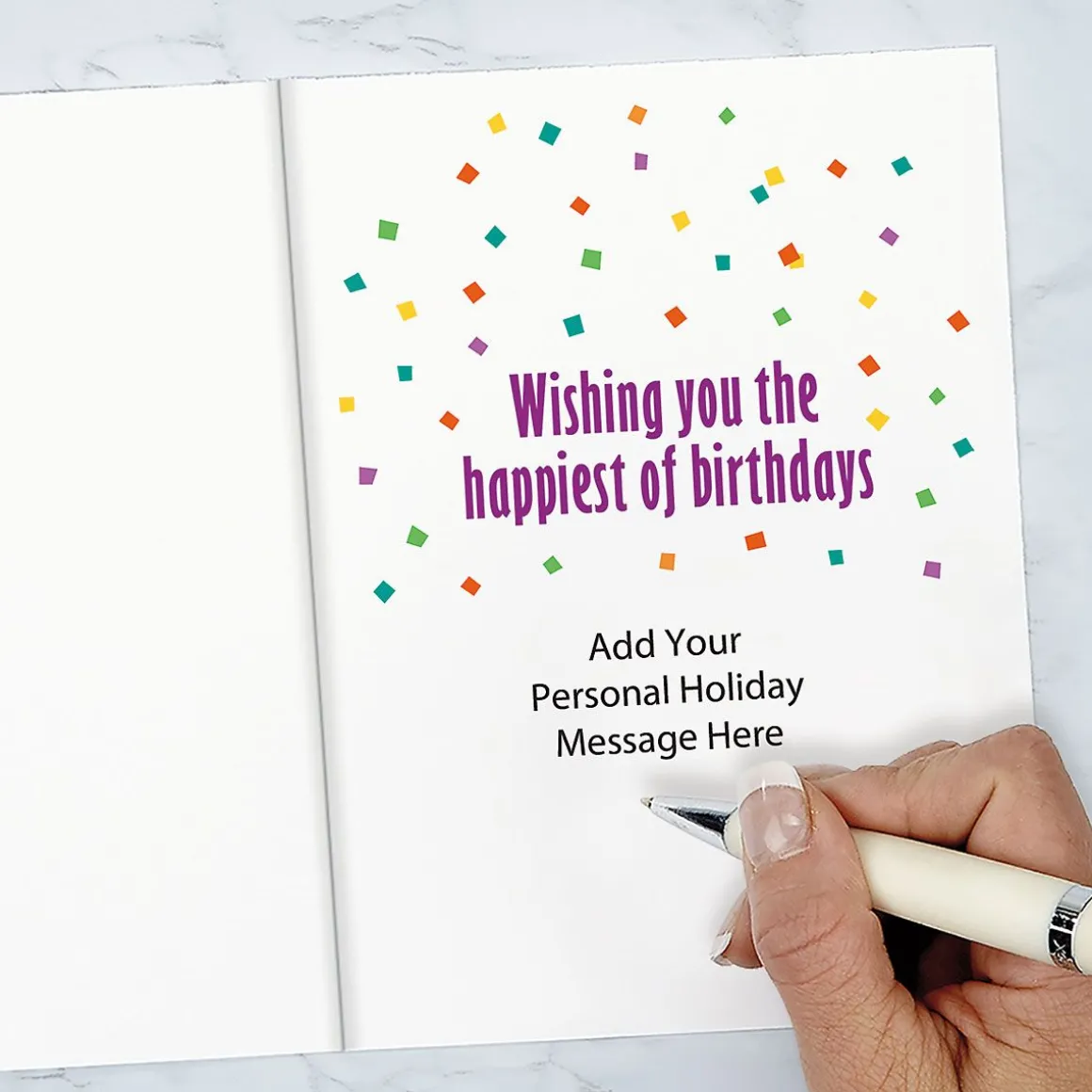 Bold Letters Birthday Personalized Card