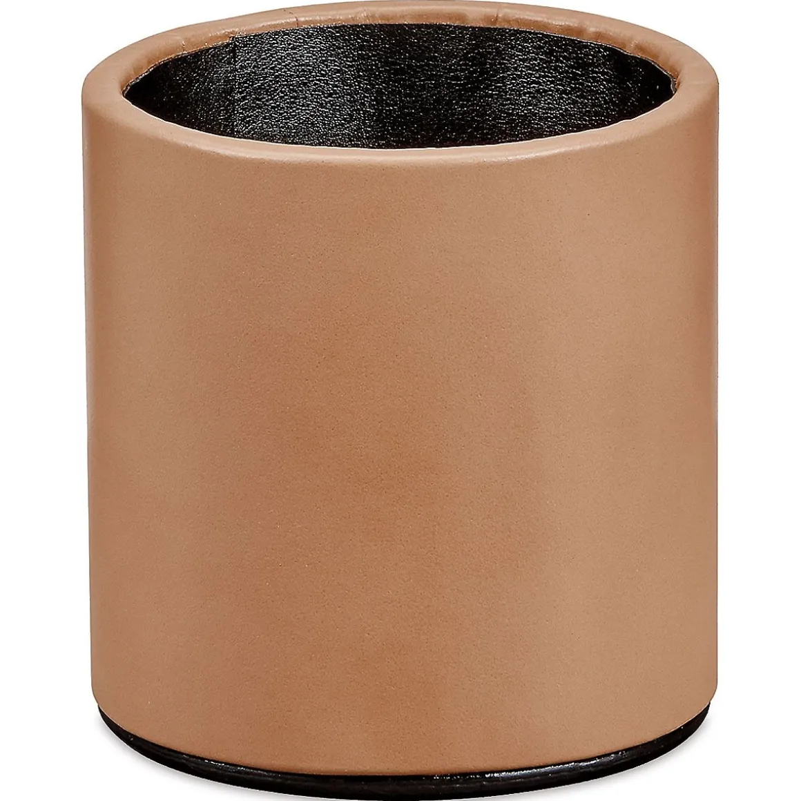 Bonded Leather Tan Pencil Cup