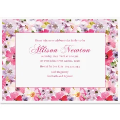 Bountiful Floral Personalized Invitations