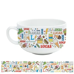 Boy Personalized Ice Cream Bowl