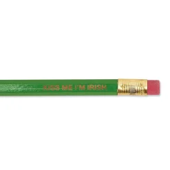 #2 Bright Green Personalized Hardwood Pencils